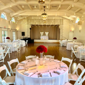 Room ready for guests, Thursday Club, San Diego Wedding DJ